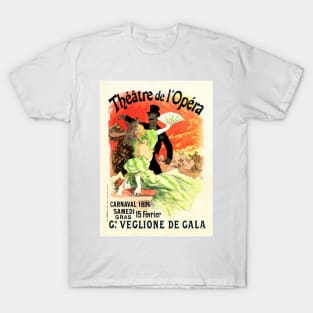 Theatre de L' Opera PARIS OPERA by Jules Cheret Vintage French T-Shirt